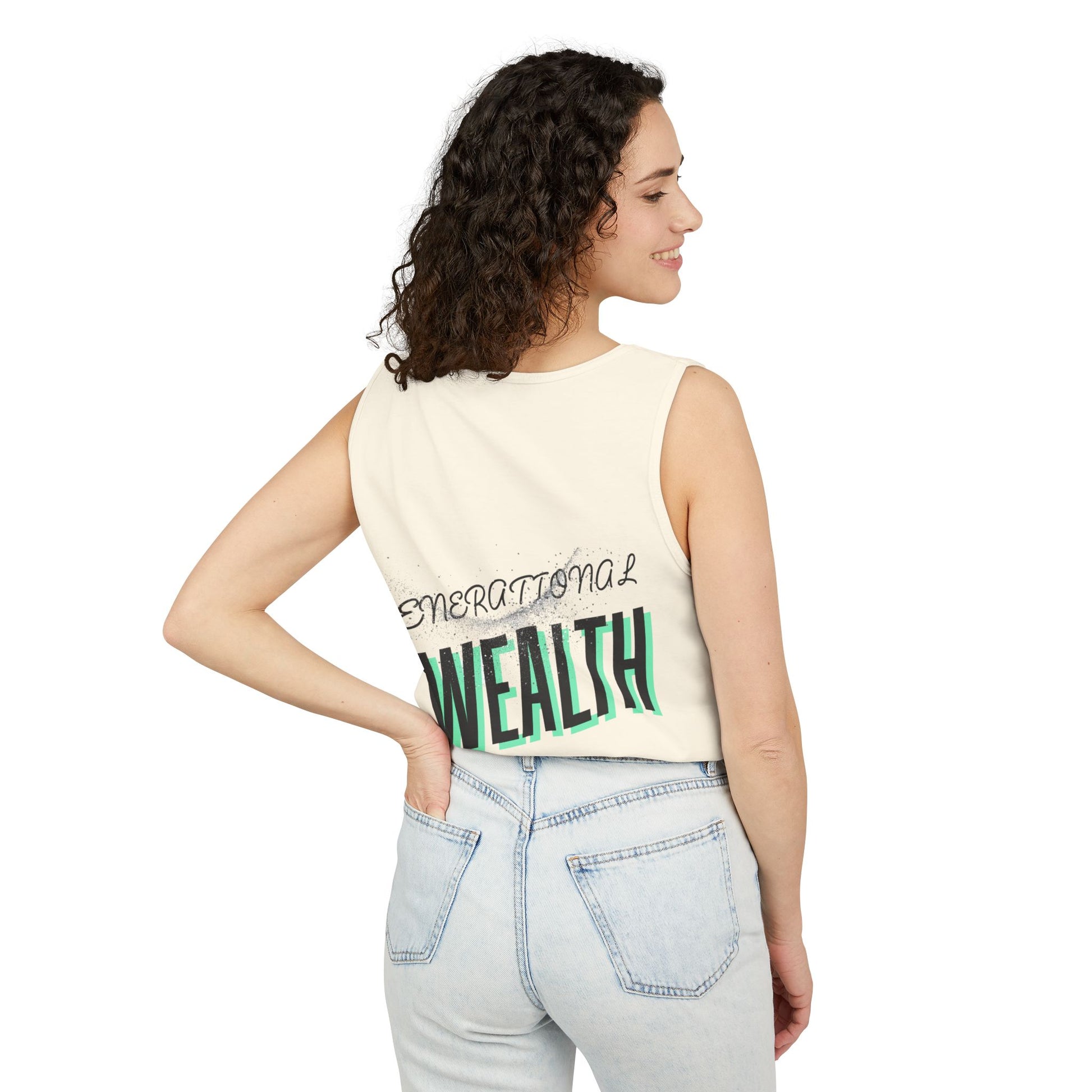 Create Generational Wealth with this Unisex Garment-Dyed Tank Top