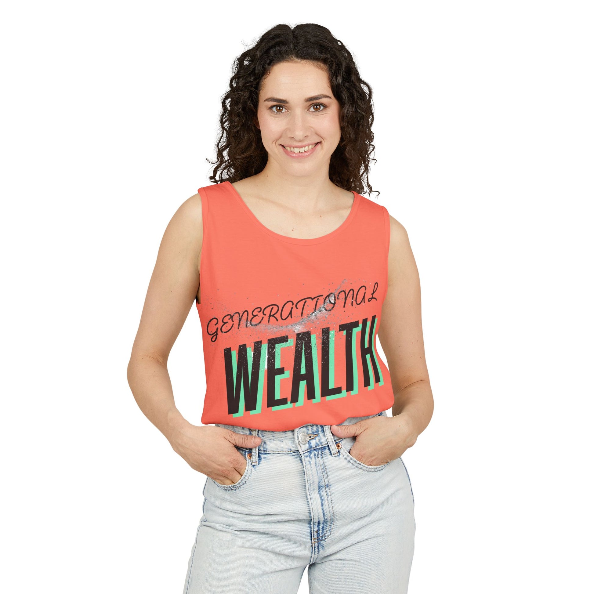 Create Generational Wealth with this Unisex Garment-Dyed Tank Top