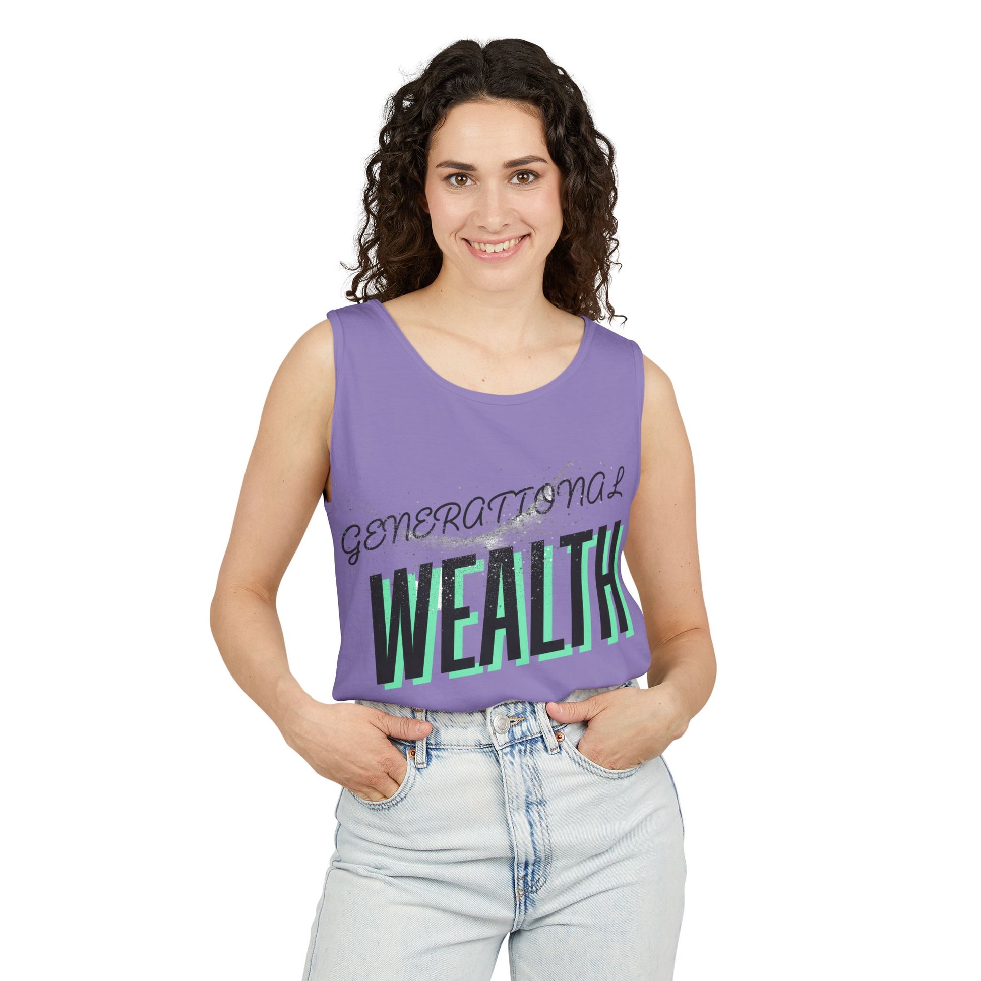 Create Generational Wealth with this Unisex Garment-Dyed Tank Top