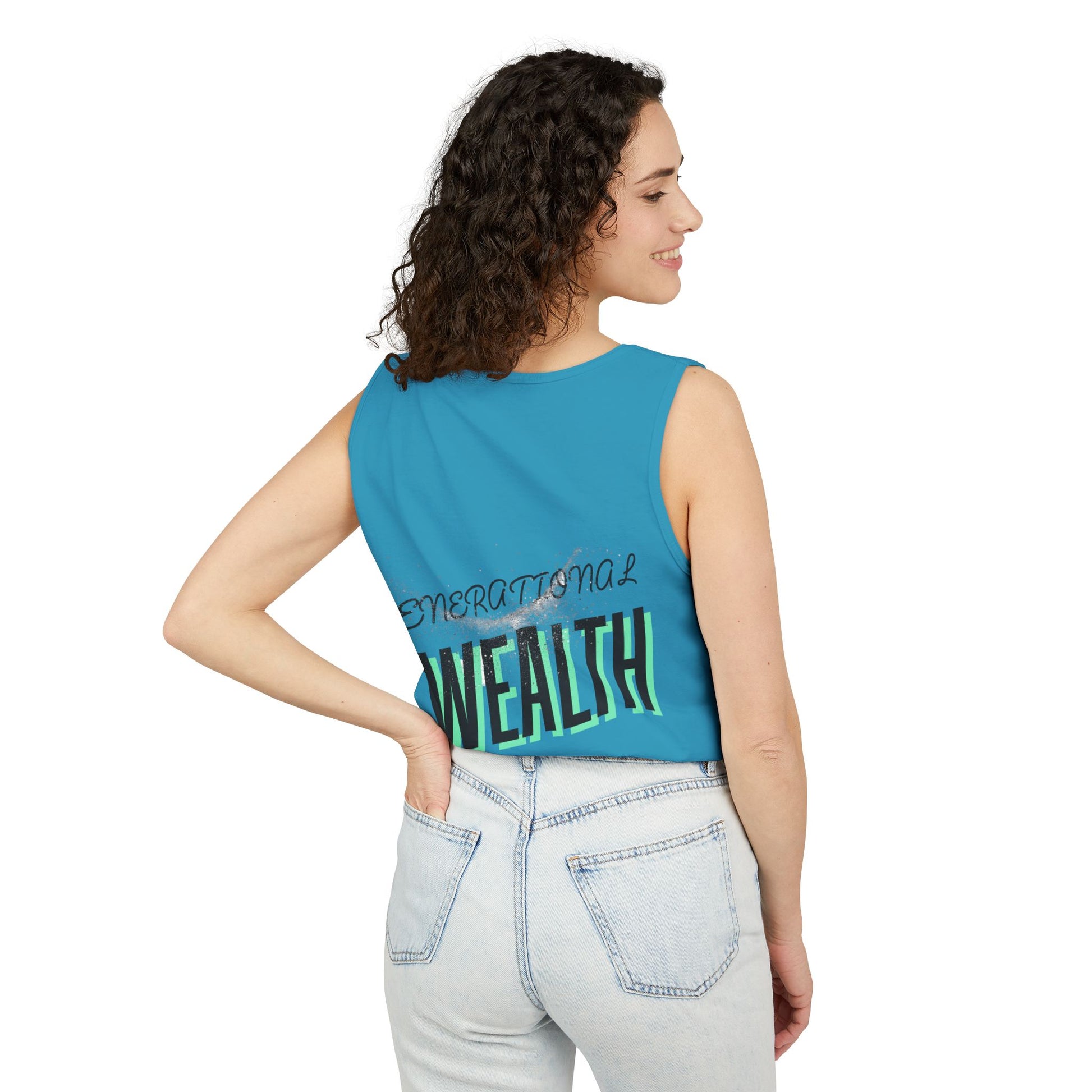 Create Generational Wealth with this Unisex Garment-Dyed Tank Top