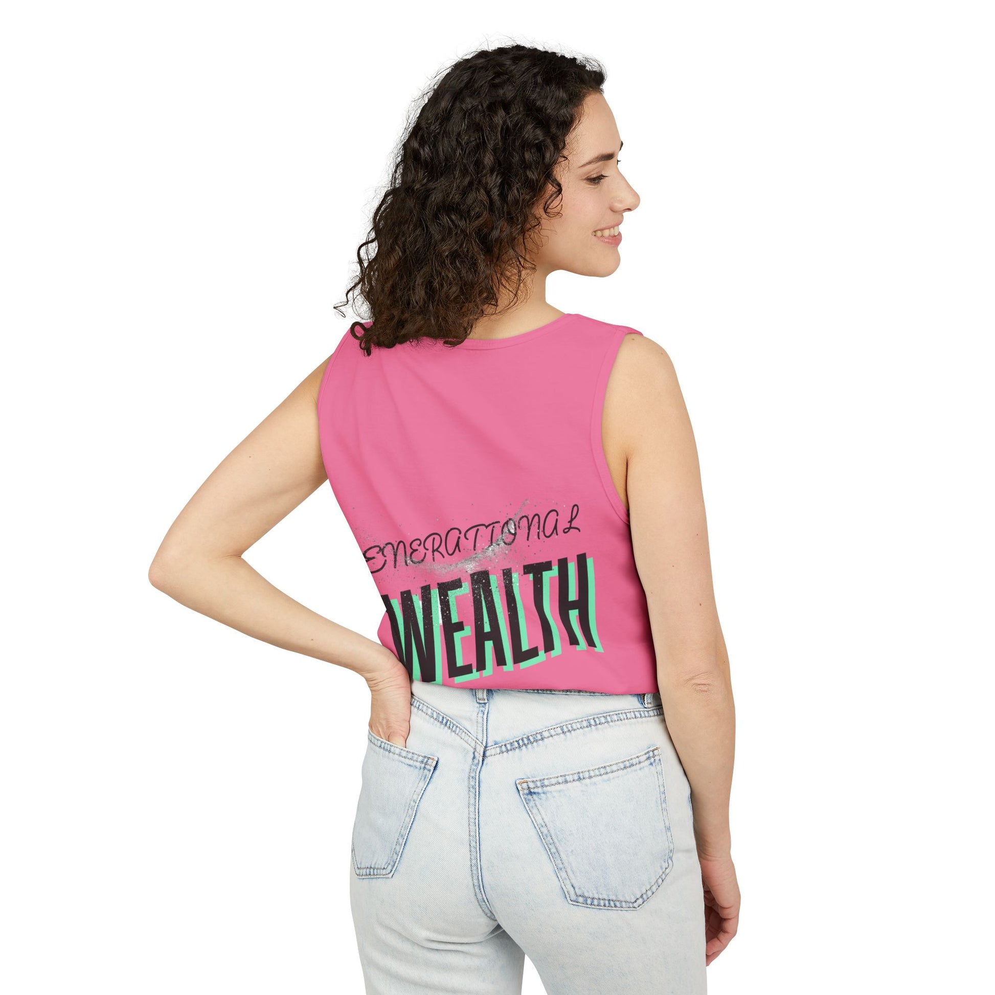 Create Generational Wealth with this Unisex Garment-Dyed Tank Top