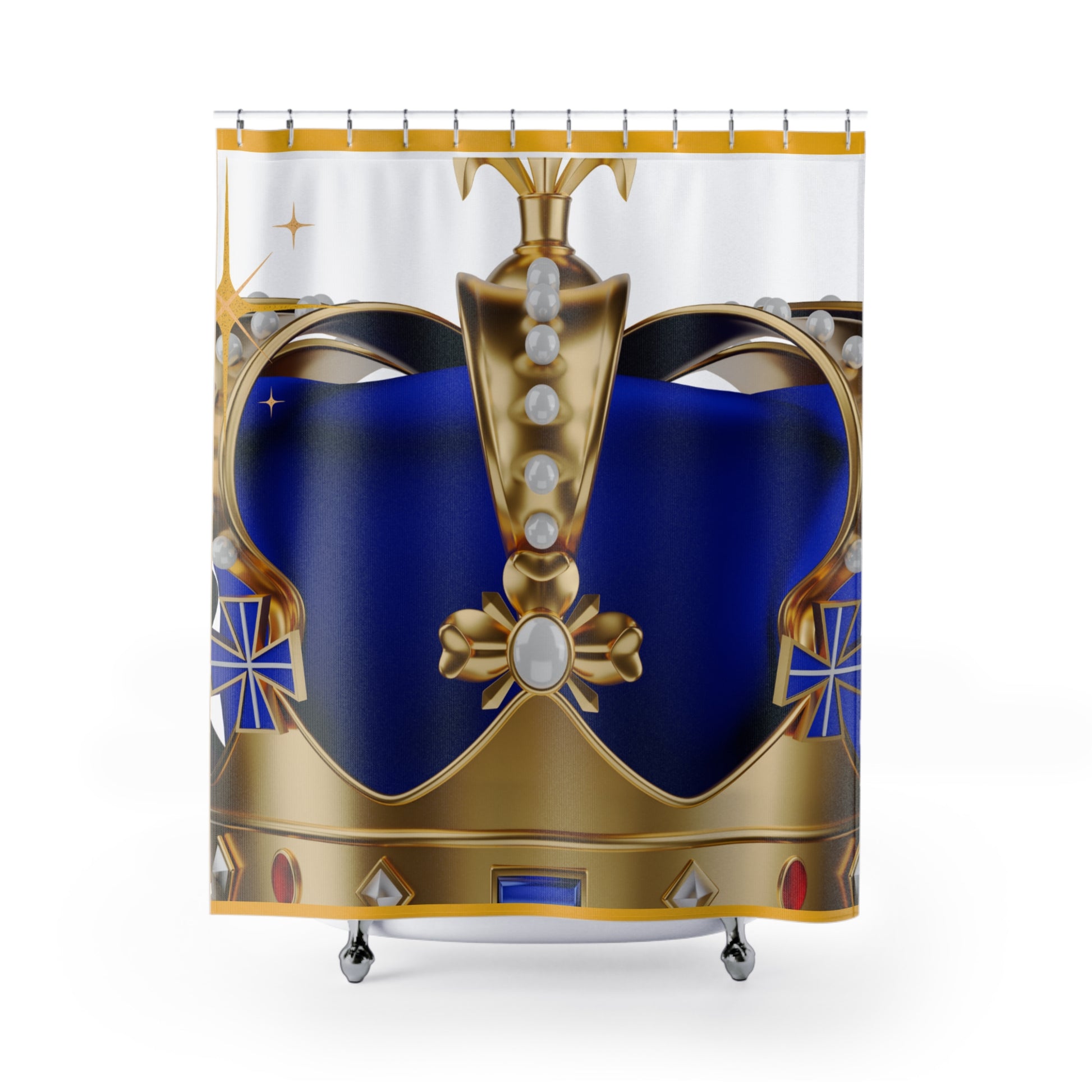 Crown Designed Shower Curtains 🚿