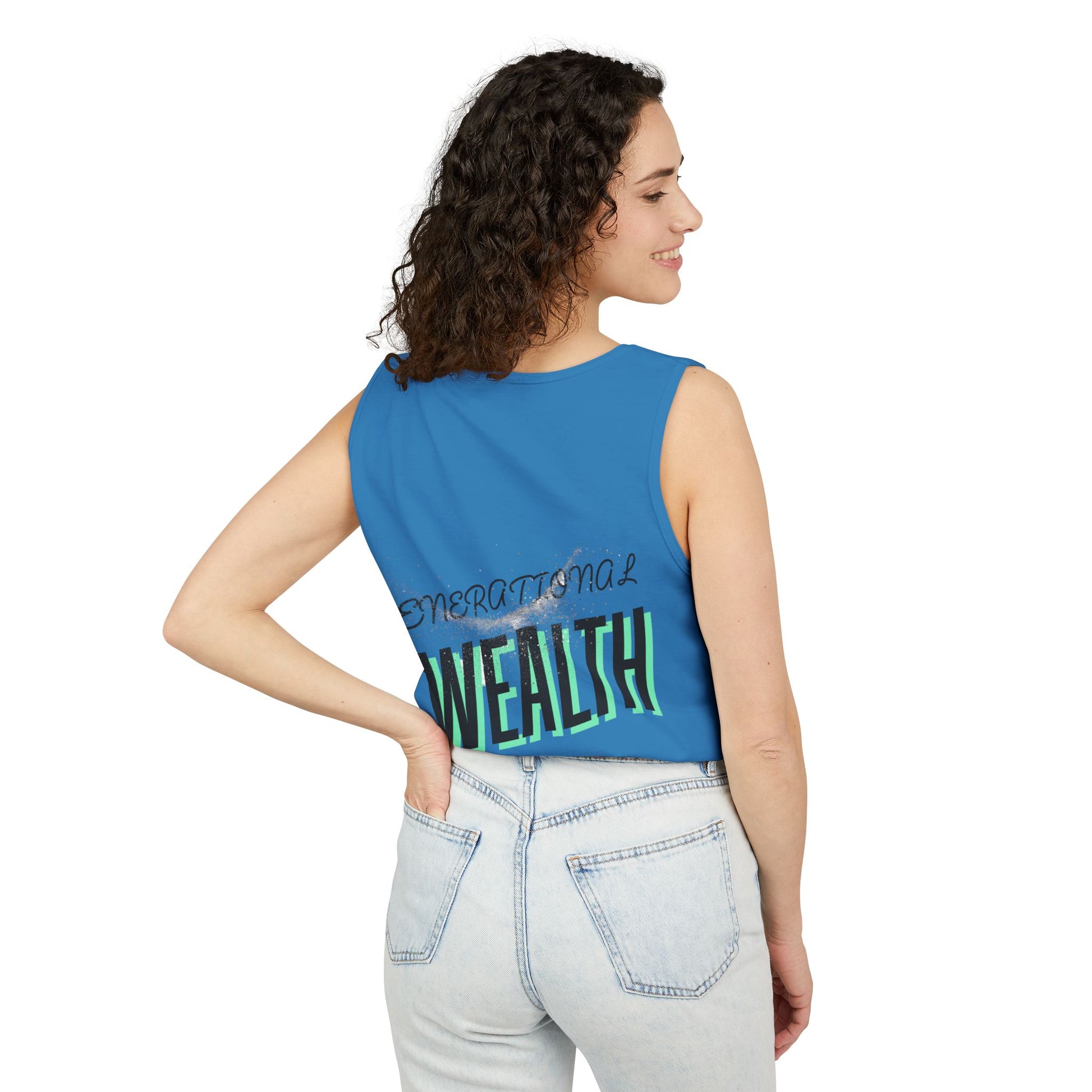 Create Generational Wealth with this Unisex Garment-Dyed Tank Top