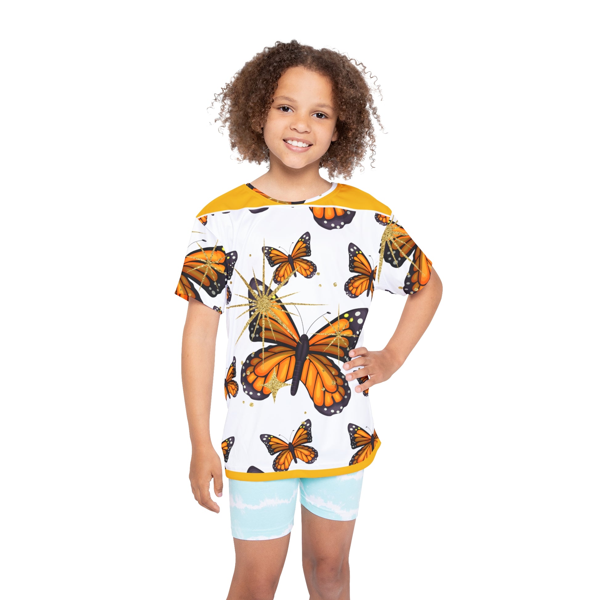 Butterfly Design Kids Sports Jersey 🦋
