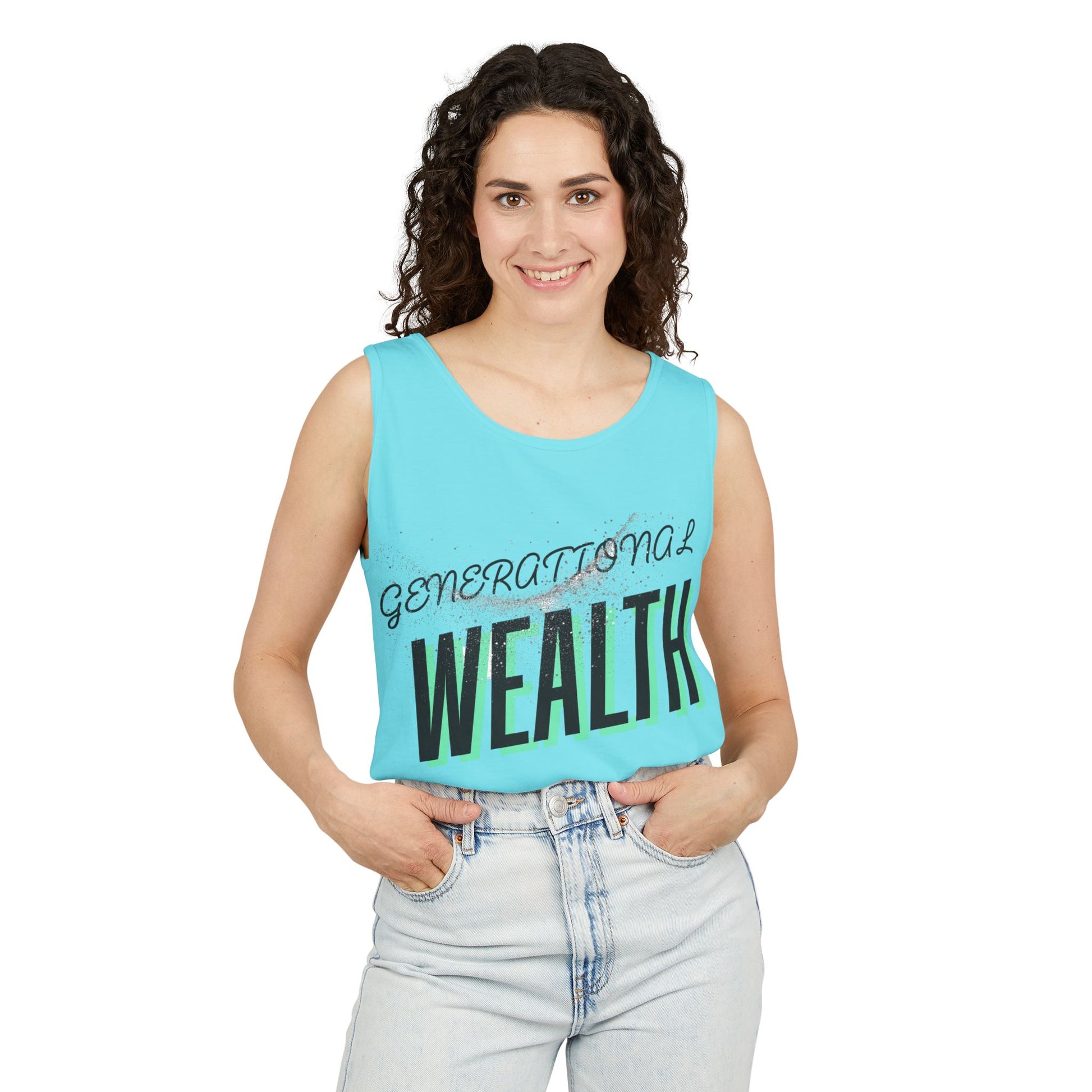 Create Generational Wealth with this Unisex Garment-Dyed Tank Top