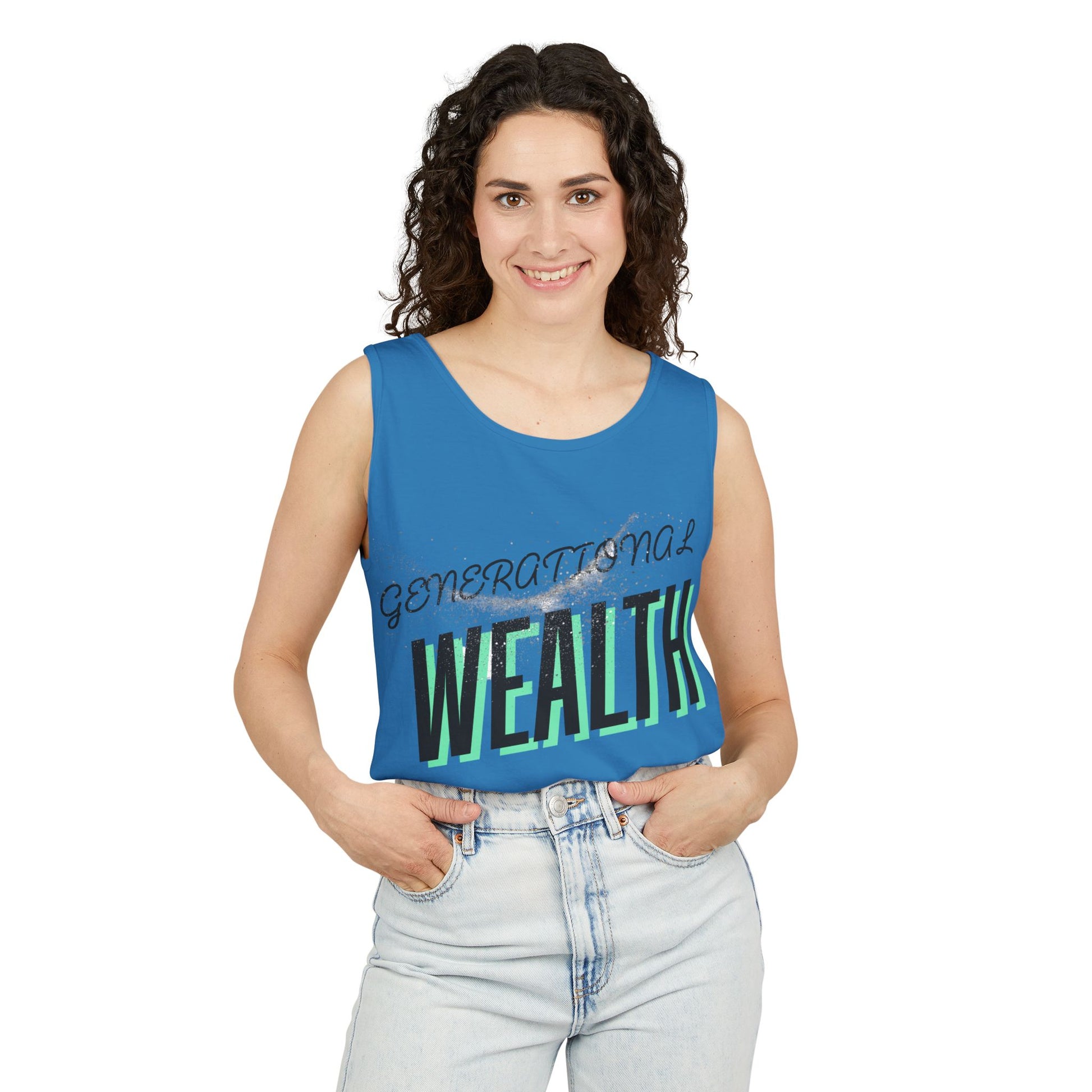 Create Generational Wealth with this Unisex Garment-Dyed Tank Top