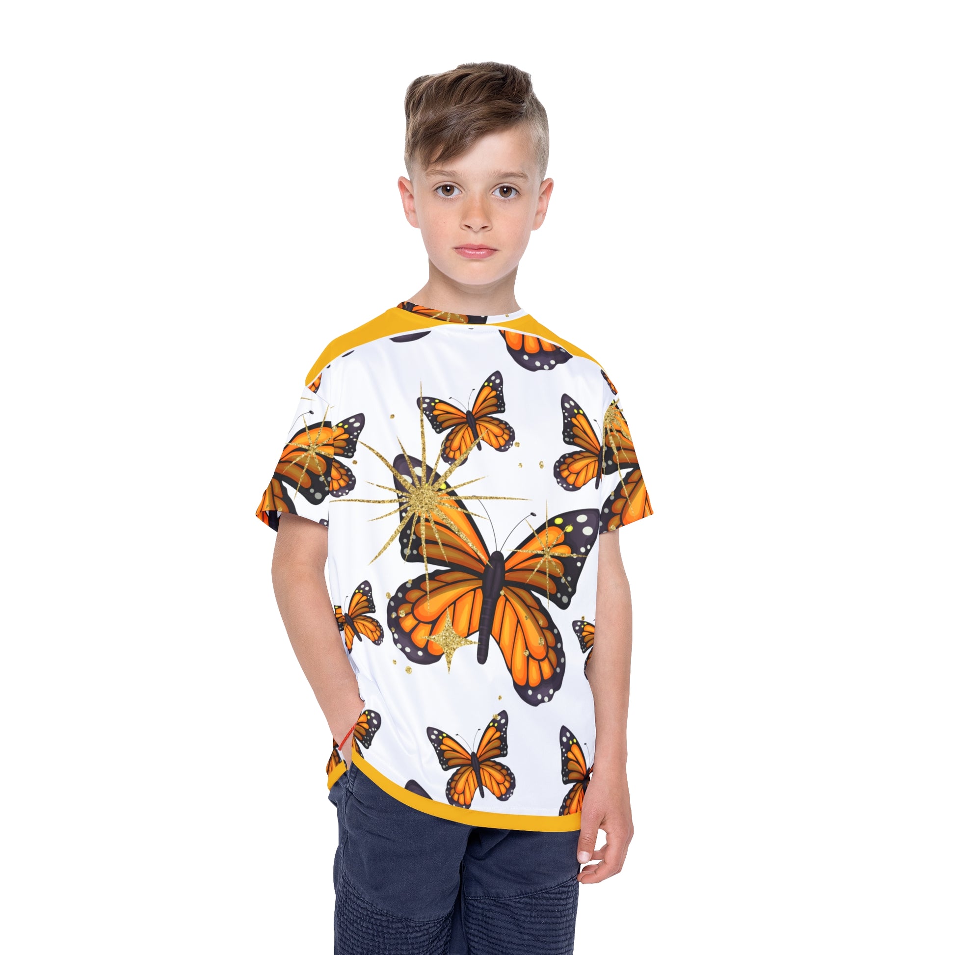 Butterfly Design Kids Sports Jersey 🦋