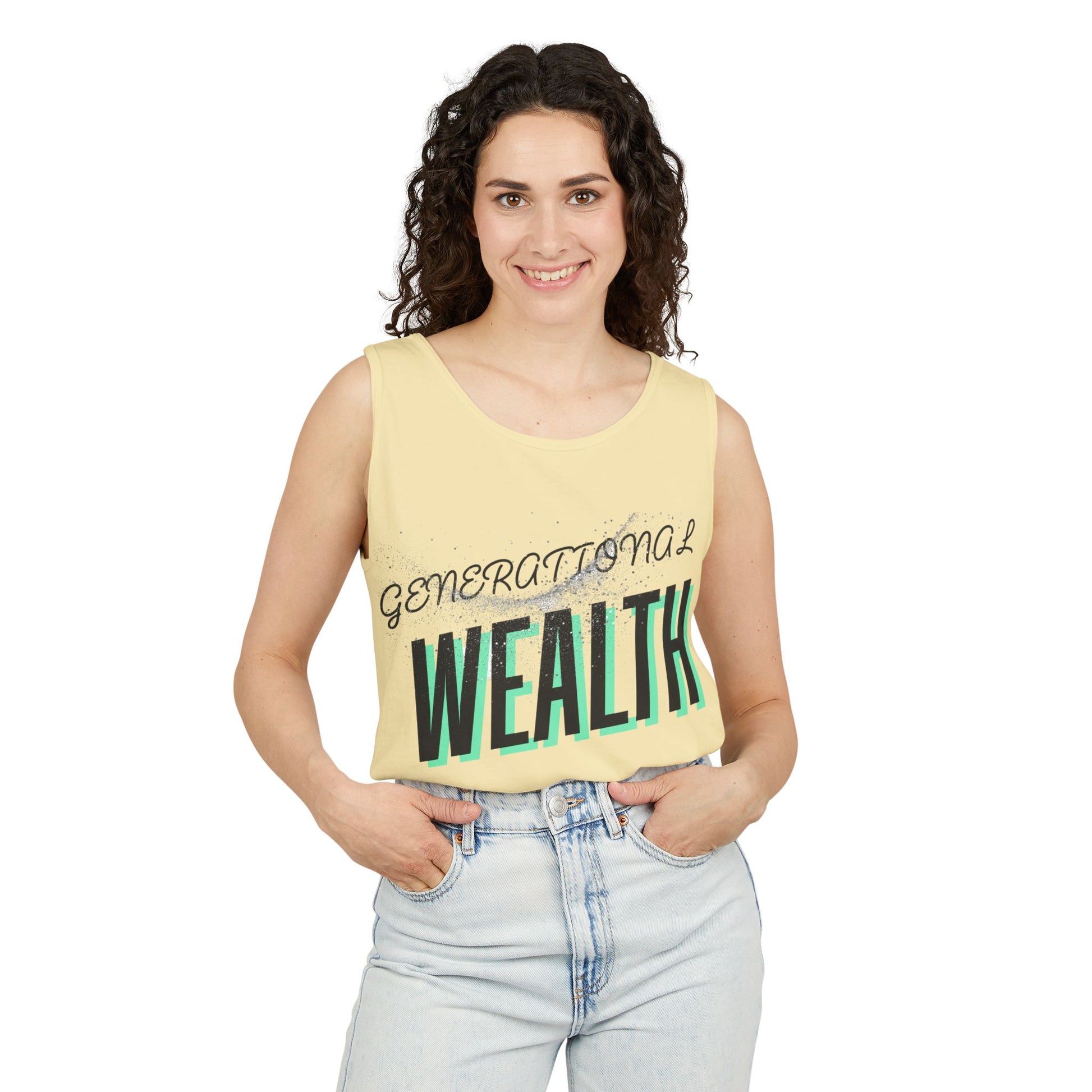 Create Generational Wealth with this Unisex Garment-Dyed Tank Top