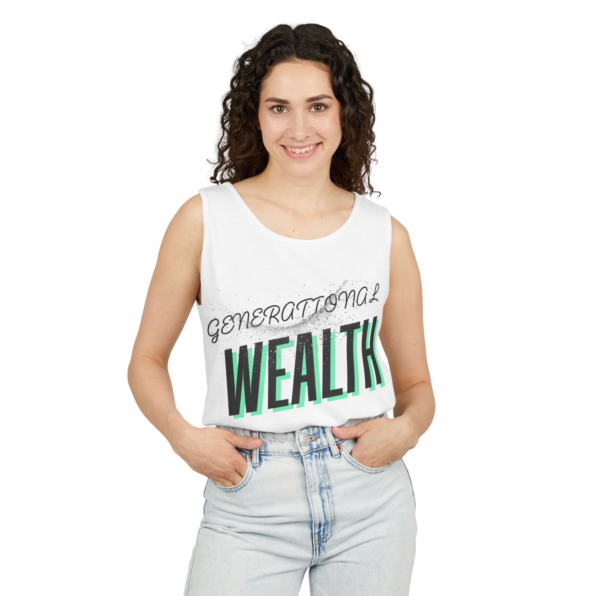 Create Generational Wealth with this Unisex Garment-Dyed Tank Top