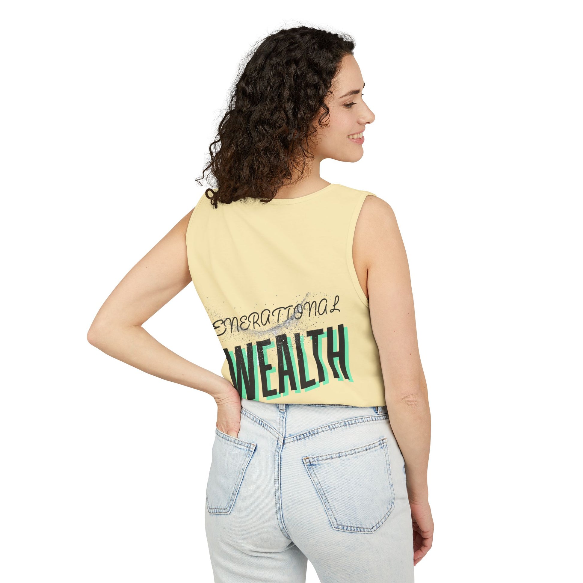 Create Generational Wealth with this Unisex Garment-Dyed Tank Top