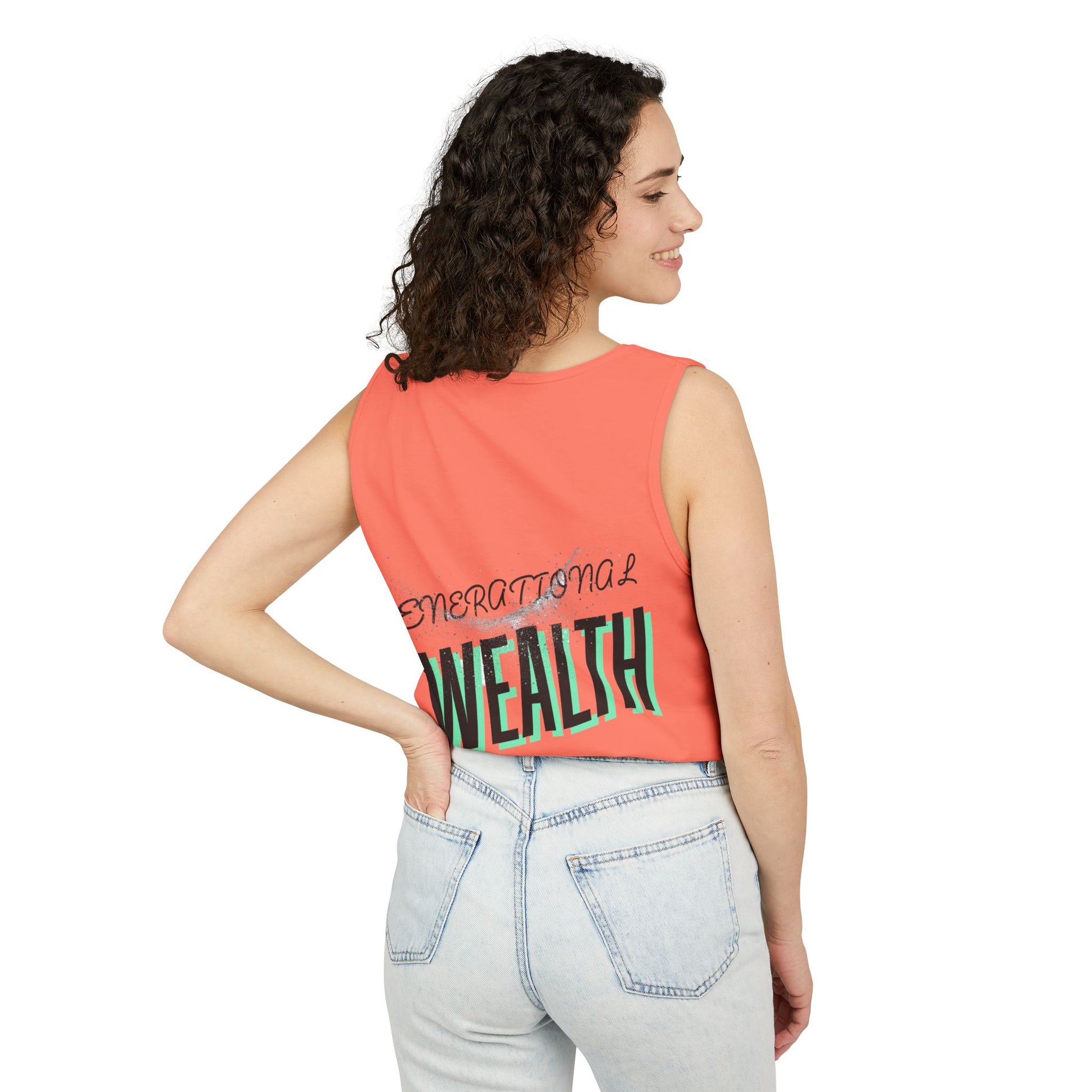 Create Generational Wealth with this Unisex Garment-Dyed Tank Top